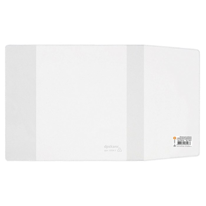 Обложка ПВХ со штрихкодом для учебников, ПЛОТНАЯ, 120 мкм, 227х455 мм, универсальная, прозрачная, 1924.1, 1924,1 274245