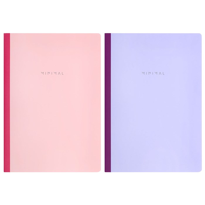 Тетрадь А4 96 л. BRAUBERG, на сшивке с корешком, клетка, обложка картон, "Minimal Pastel", 405282 405282