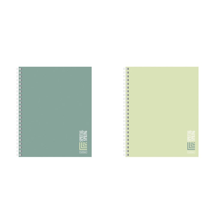 Тетрадь А5, 80 л., HATBER, гребень, линия, Soft-touch ламинация, "Special Spring" (микс в спайке), 090171, 80Т5лВ2гр 405476