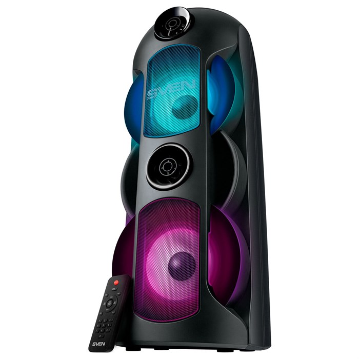 Колонка портативная SVEN PS-720, 80 Вт, TWS, Bluetooth, FM, USB, microSD, LED-дисплей, черный, SV-019600 514317