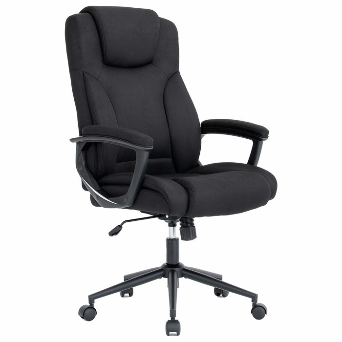 Кресло BRABIX PREMIUM "Adagio EX-551", ткань, пятилучие металл, черное, 532938 532938