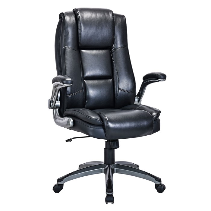 Кресло BRABIX PREMIUM "Paradigm EX-556", пружинный блок, рециклированная кожа, черное, 532976 532976