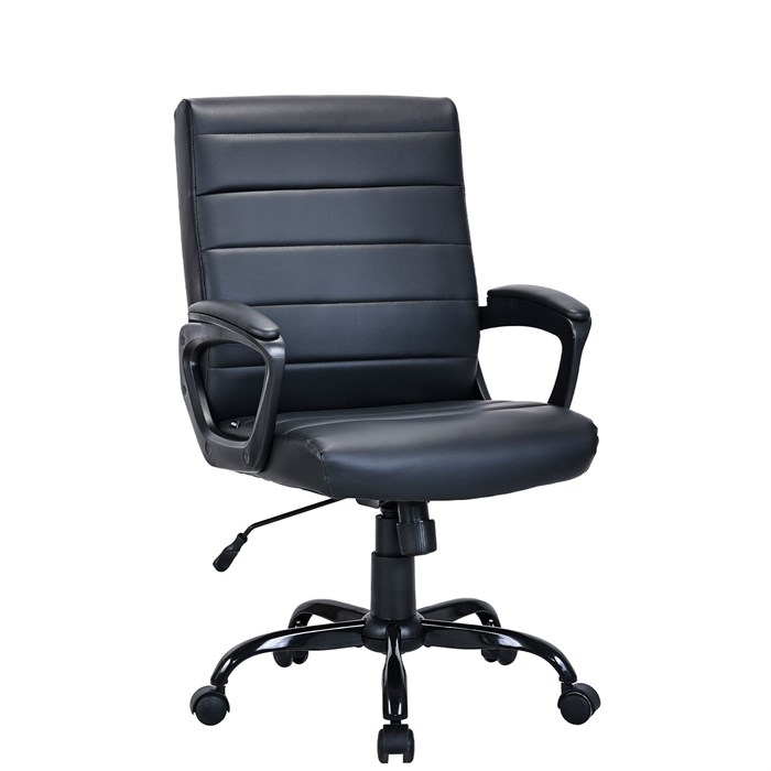 Кресло BRABIX "Win MG-353", кожзаменитель, разборное пятилучие, черное, 532981 532981