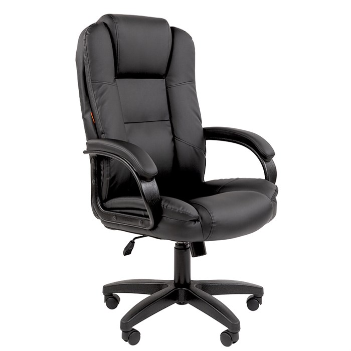Кресло офисное Chairman CH 600 LT, экокожа, черное, 7158667 533226