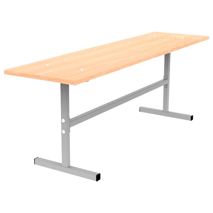 Скамья на 2 места "ССТ 1200", 1200х300х420 мм, каркас металл, сиденье ЛДСП бук 533276