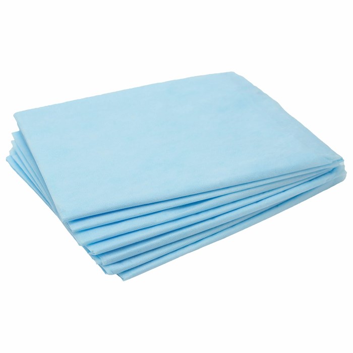 Простыня голубая нестерильная 70х80 см, КОМПЛЕКТ 100 шт., СМС 14 г/м2, ЧИСТОВЬЕ, 01-462 630207