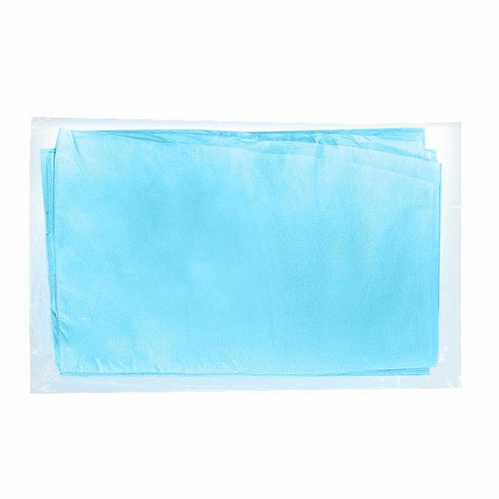 Простыня голубая стерильная 70х80 см, в блистере, спанбонд 25 г/м2, NF 631584