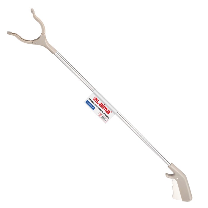 Захват для сбора мусора и предметов рычажный, 83 см, ПАЛКА-ХВАТАЛКА, LAIMA, 700887 700887
