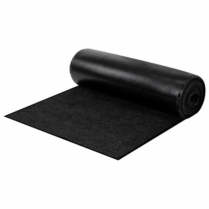 Коврик ДОРОЖКА 1,2х10 м, ЧЕРНЫЙ, влаго-грязезащита, 430 г/м2, ребристая, LAIMA EXPERT, 701045 701045