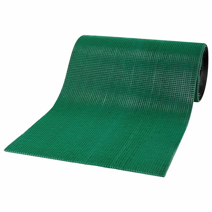 Коврик ДОРОЖКА 0,9х10 м, "ТРАВКА" ЗЕЛЕНЫЙ пластиковый грязезащитный, щетина 10 мм, LAIMA EXPERT, 701071 701071
