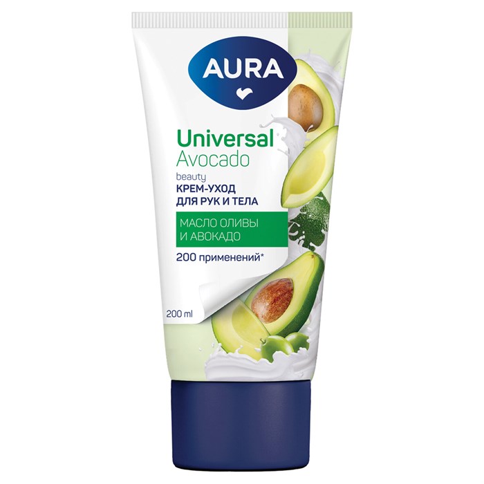 Крем для рук и тела 200 мл, AURA Total Care "Универсальный", 14972 702037