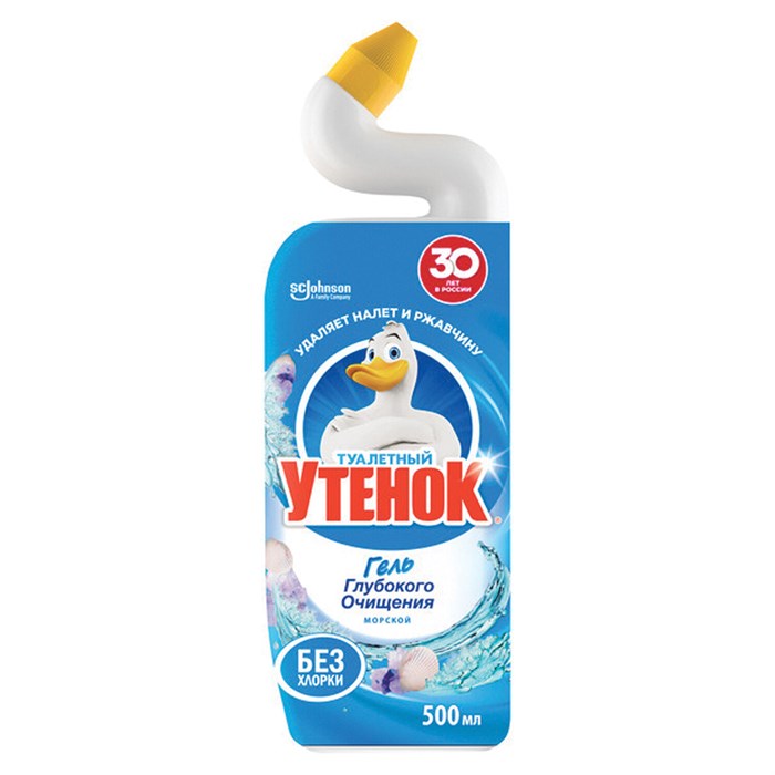 Средство для уборки туалета ТУАЛЕТНЫЙ УТЕНОК 500мл, "Морской", ш/к 00719 600328