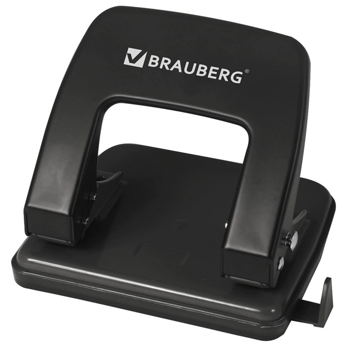 Дырокол металлический BRAUBERG Classic, до 25 л., черный, 229697 229697