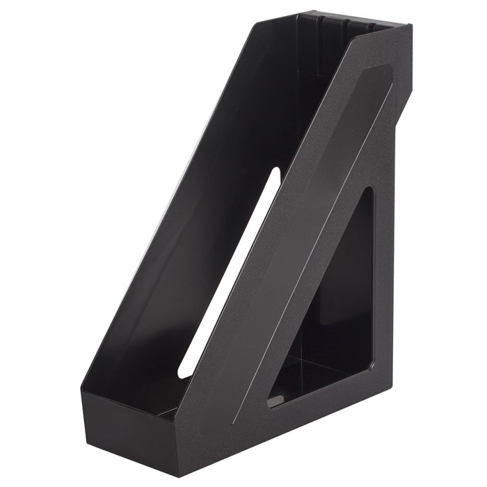 Лоток вертикальный для бумаг BRAUBERG Basic, 265х100х285 мм, черный, 237009 237009