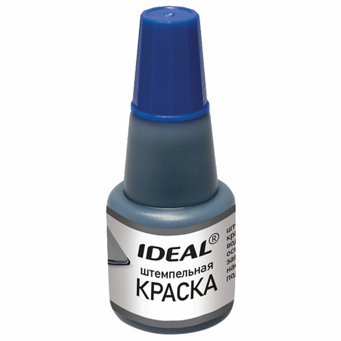 Краска штемпельная TRODAT IDEAL синяя 24 мл, на водной основе, 7711с, 153079 229573