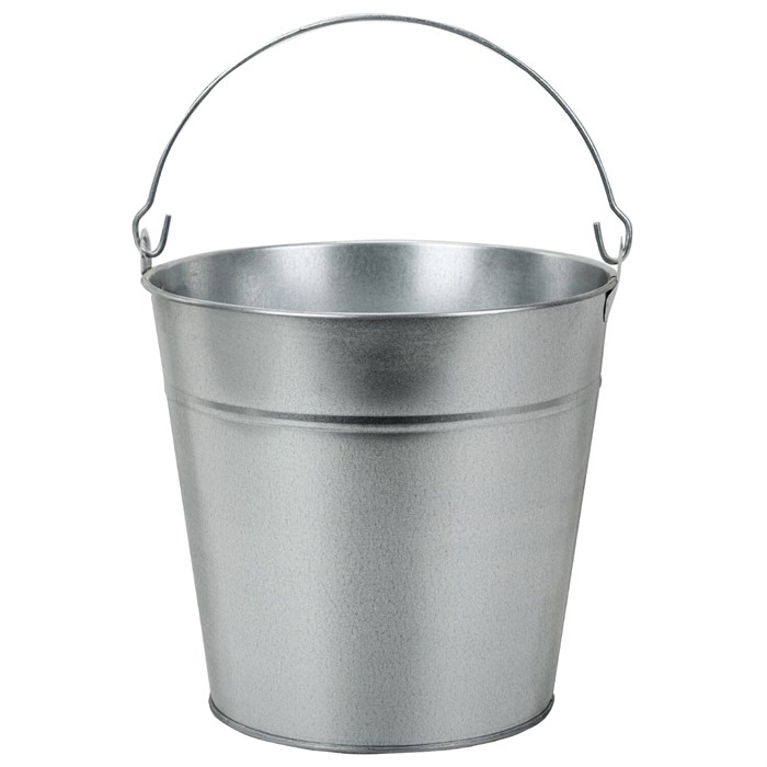Ведро 12 л, без крышки, оцинкованное, 600562 600562