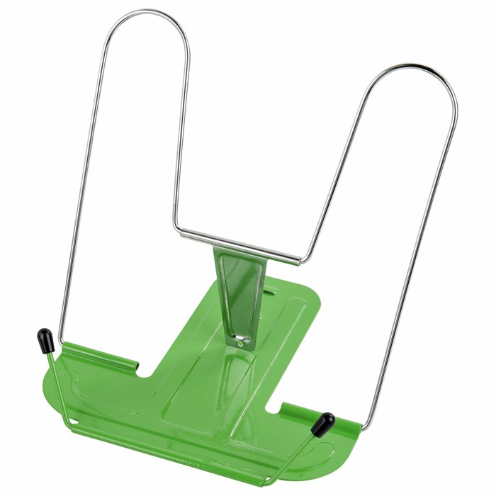 Подставка для книг и учебников BRAUBERG LINE+, металлическая, зеленая, европодвес, 238072 238072
