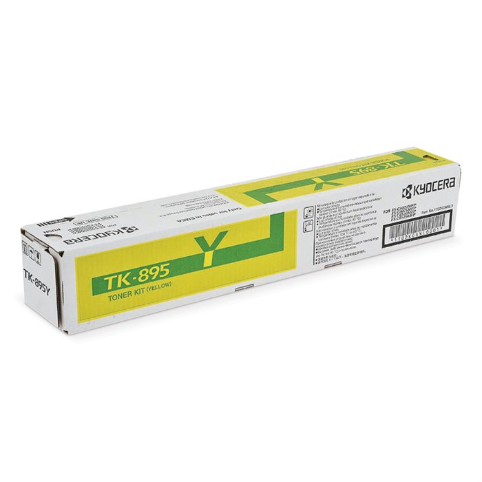Тонер-картридж KYOCERA (TK-895Y) FS-C8020MFP/C8025MFP/C8520MFP/C8525MFP, желтый, оригинальный, ресурс 6000 страниц, 1T02K0ANL0 320581
