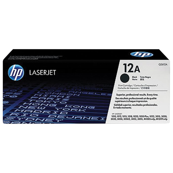 Картридж лазерный HP (Q2612A) LaserJet 1018/3052/М1005 и др., №12А, оригинальный, ресурс 2000 стр. 360331