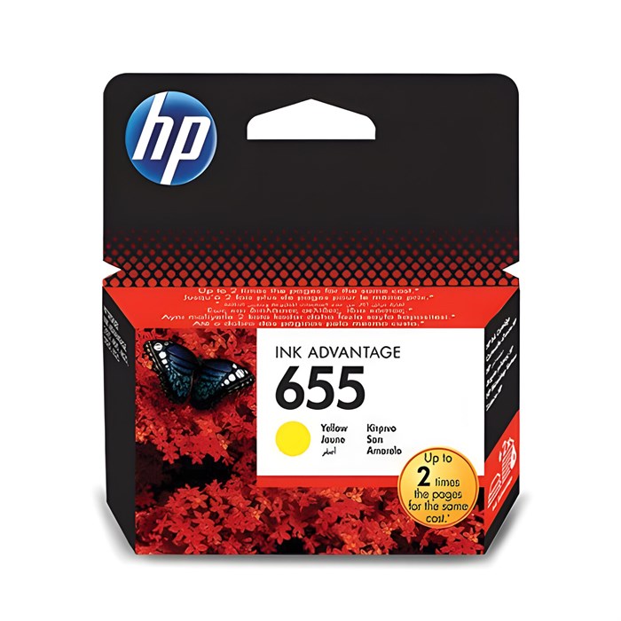 Картридж струйный HP (CZ112AE) Deskjet Ink Advantage 3525/5525/4515/4525 №655, желтый, оригинальный 361012