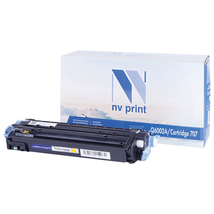 Картридж лазерный NV PRINT (NV-Q6002A) для HP ColorLaserJet CM1015/2600, желтый, ресурс 2000 стр. 361169
