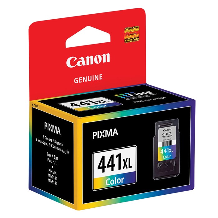 Картридж струйный CANON (CL-441XL) PIXMA MG2140/3140/3540/4240, цветной, оригинальный, ресурс 400 стр., увеличенная емкость, 5220B001 361279