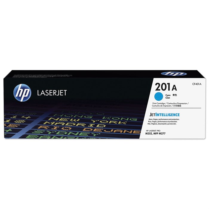 Картридж лазерный HP (CF401A) LaserJet Pro M277n/dw/M252n/dw, №201A, голубой, оригинальный, ресурс 1400 страниц 361693