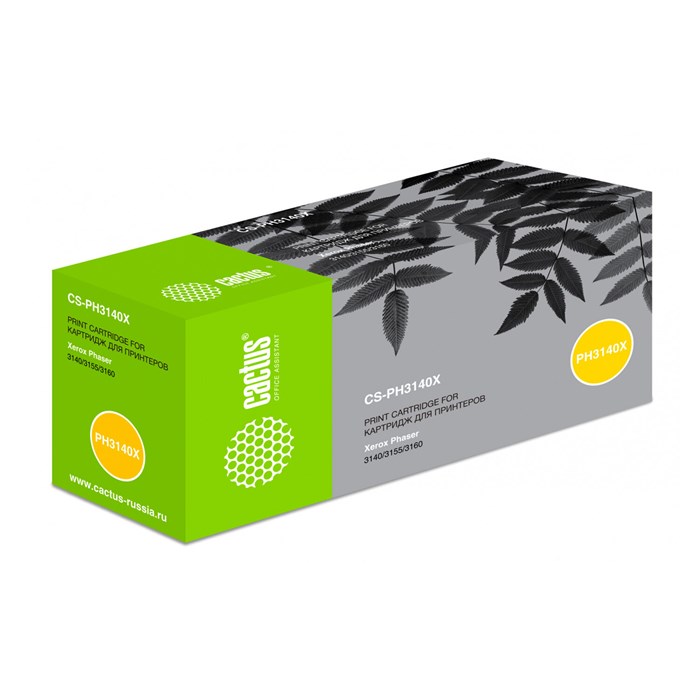 Картридж лазерный CACTUS (CS-PH3140X) для XEROX Phaser3140/3155/3160, ресурс 2500 стр. 361767