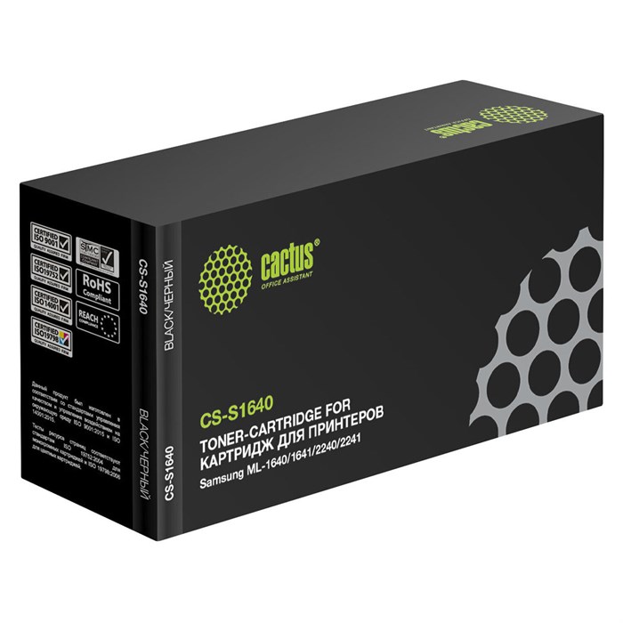 Картридж лазерный CACTUS (CS-S1640) для SAMSUNG ML-1641/ ML-1640 / 2240 / 2241, ресурс 1500 стр. 361782