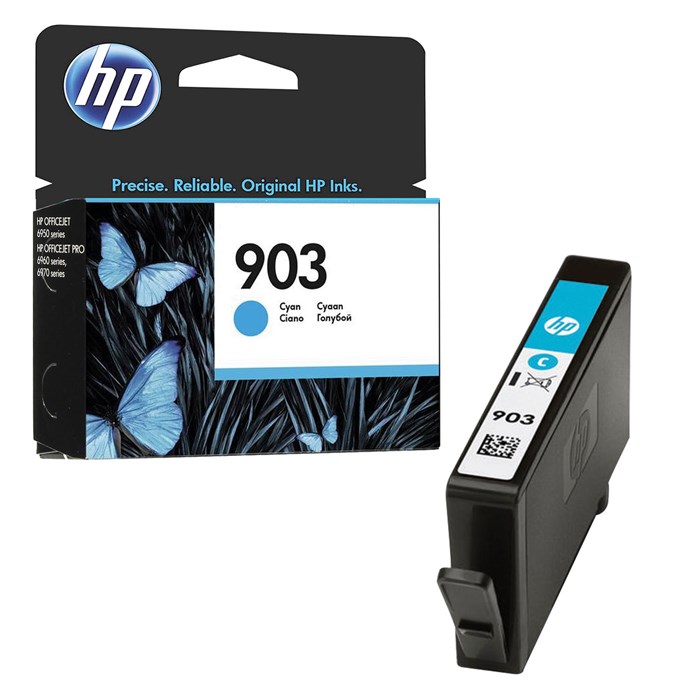 Картридж струйный HP (T6L87AE) OfficeJet 6950/6960/6970, №903, голубой, ресурс 315 стр., оригинальный 362333