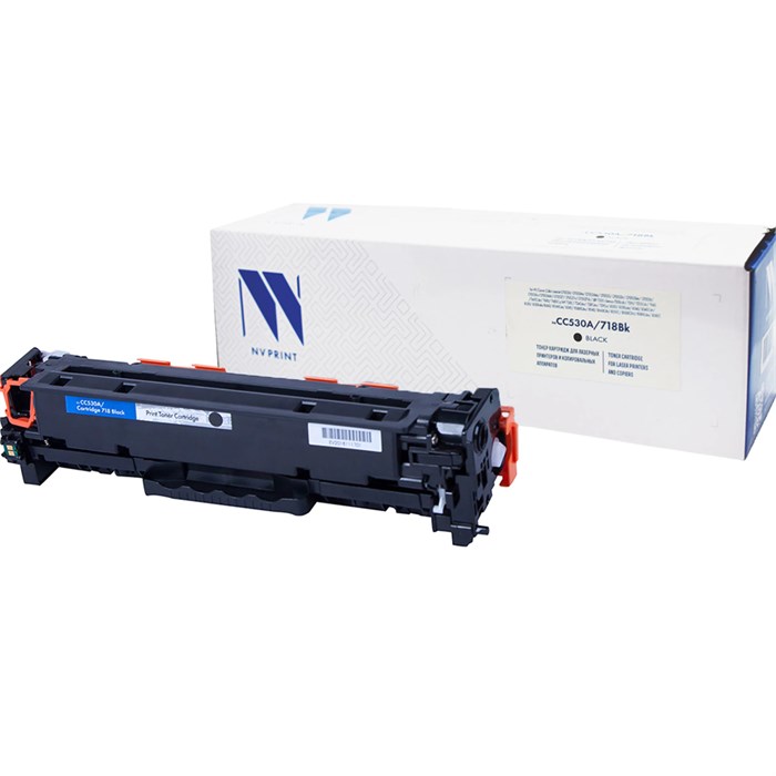 Картридж лазерный NV PRINT (NV-718BK) для CANON LBP7200Cdn/MF8330Cdn/8350Cdn, черный, ресурс 3400 стр., NV-CC530A/718Bk 362346