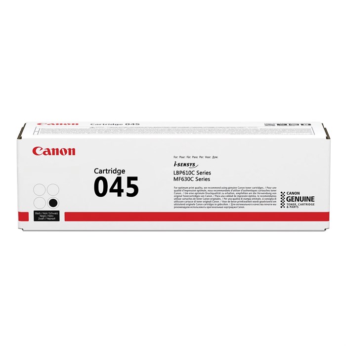 Картридж лазерный CANON (045BK) MF635/633/631/LBP 611/613, черный, ресурс 1400 стр., оригинальный, 1242C002 362918