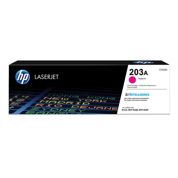 Картридж лазерный HP (CF543A) LaserJet Pro M254/M280/M281, №203A, пурпурный, оригинальный, ресурс 1300 страниц 362933