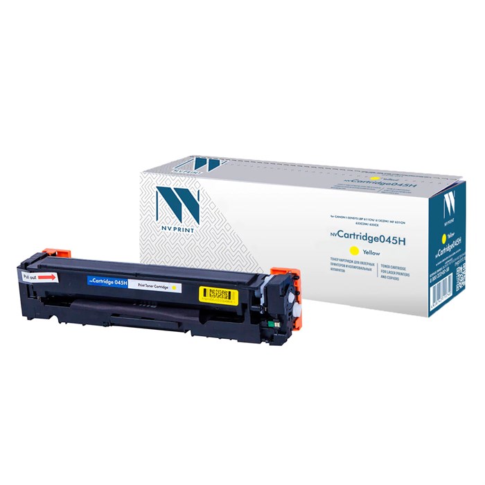 Картридж лазерный NV PRINT (NV-045HY) для CANON MF635 / LBP611/ 613, желтый, ресурс 2200 страниц 363200