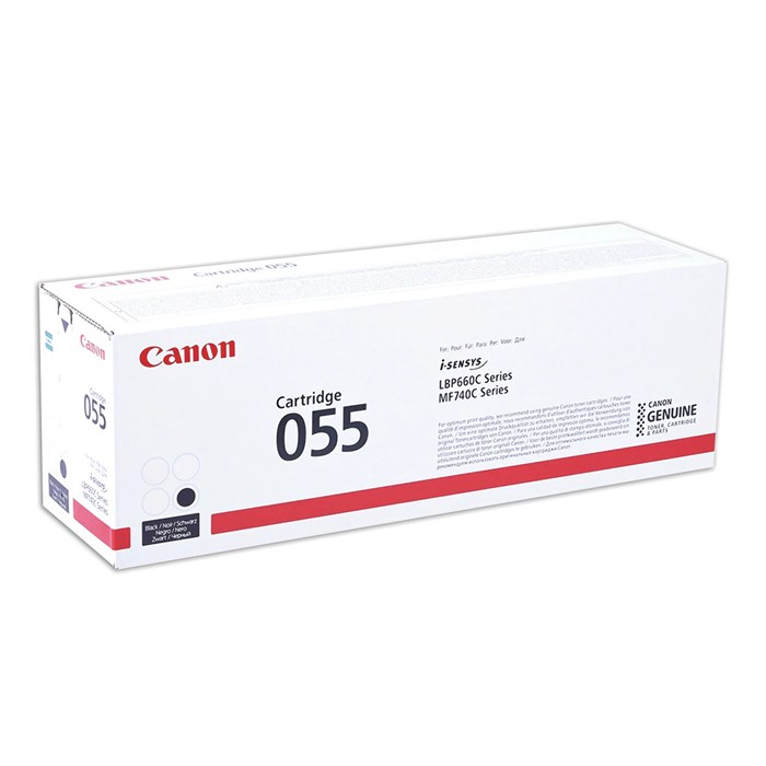 Картридж лазерный CANON (055BK) для LBP663/664/MF742/744/746, черный, оригинальный, ресурс 2300 страниц, 3016C002 363330