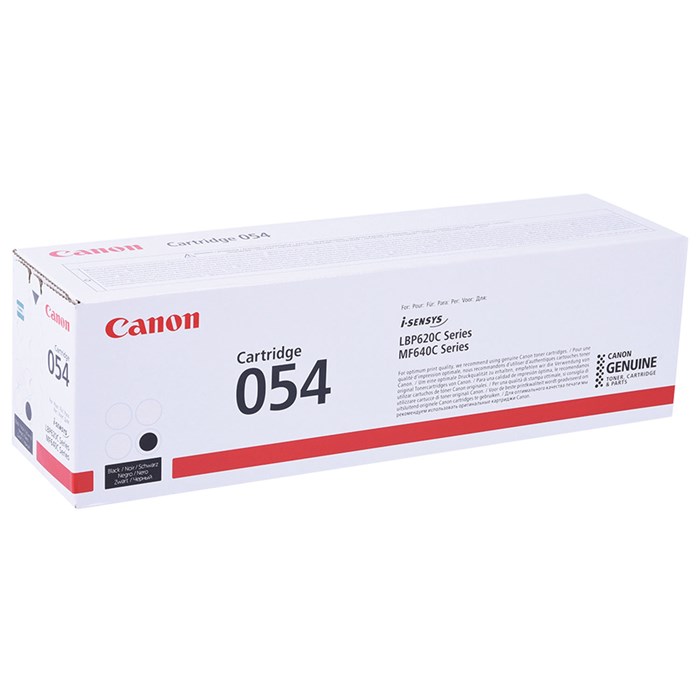 Картридж лазерный CANON (054BK) для i-SENSYS LBP621Cw/MF641Cw/645Cx и другие, черный, ресурс 1500 страниц, оригинальный, 3024C002 363485