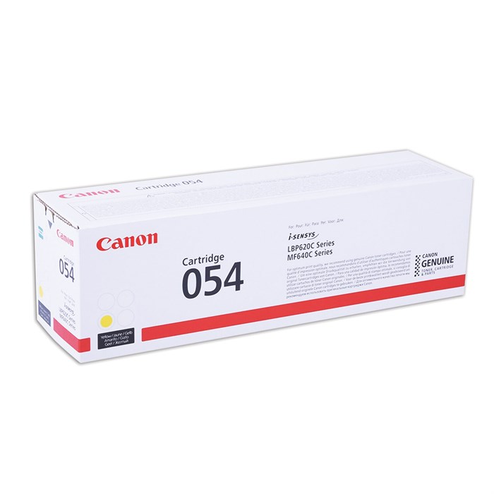 Картридж лазерный CANON (054Y) для i-SENSYS LBP621Cw/MF641Cw/645Cx, желтый, ресурс 1200 страниц, оригинальный, 3021C002 363488