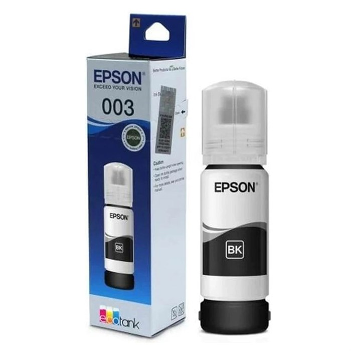 Чернила EPSON 003 (C13T00V198) для СНПЧ EPSON L3210/L3216/L3218, черные, ОРИГИНАЛЬНЫЕ 364286
