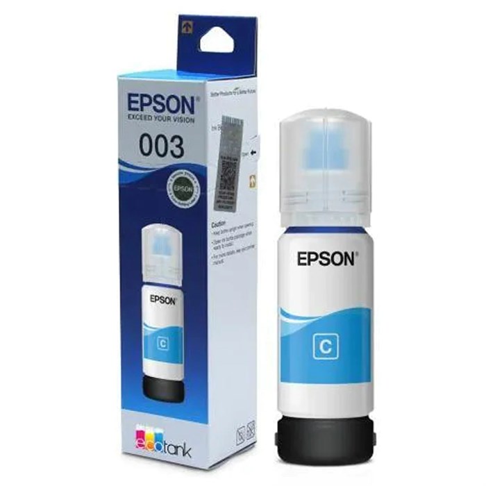 Чернила EPSON 003 (C13T00V298) для СНПЧ EPSON L3210/L3216/L3218, голубые, ОРИГИНАЛЬНЫЕ 364287