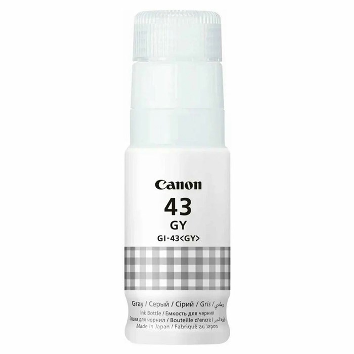 Чернила CANON (GI-43GY) для СНПЧ Pixma G540 / G640, серые, 8000 стр., оригинальные, 4707C001 364294