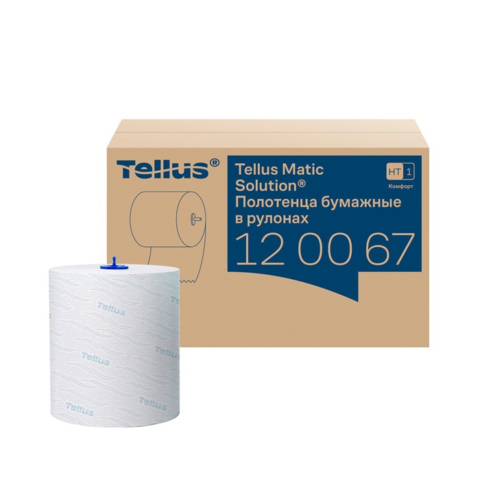 Полотенца бумажные рулонные 150 м, TORK Matic (Система H1) ADVANCED, 2-слойные, белые, КОМПЛЕКТ 6 рулонов, 120067 126501