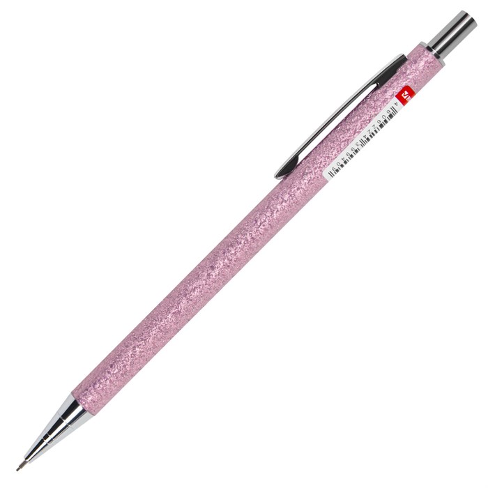 Карандаш механический 0,5 мм, HB, BRAUBERG "ROSE PINK", металлический корпус, 181979 181979