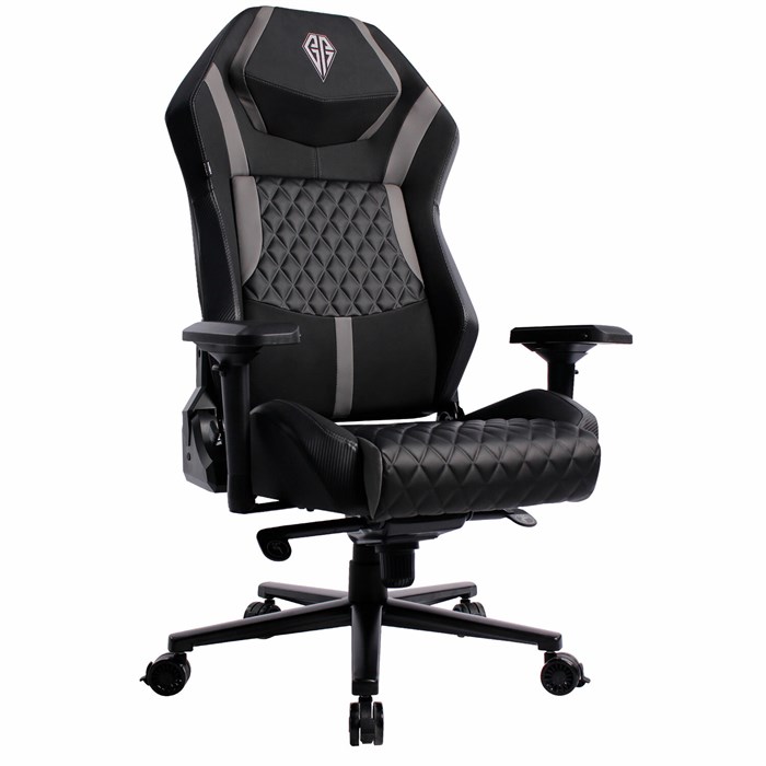Кресло BRABIX PREMIUM "Core GM-160", мультиблок, 4D подлокотники, литой поролон, черное/серое, 532952 532952
