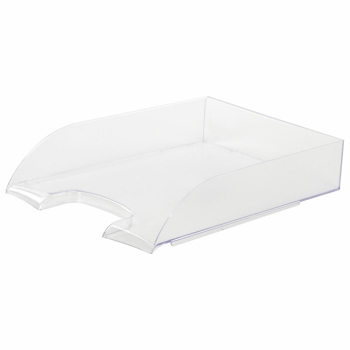Лoтoк горизонтальный для бумаг BRAUBERG "Office style", 320х245х65 мм, прозрачный, 237288 237288