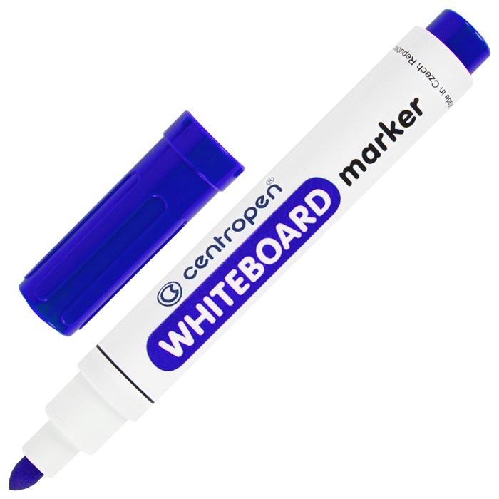 Маркер стираемый для белой доски СИНИЙ, CENTROPEN "Dry-Wipe", 2,5 мм, 8559, 5 8559 0117 151107