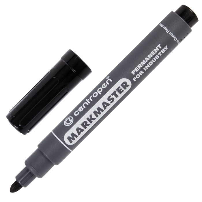 Маркер перманентный для промышленной маркировки ЧЕРНЫЙ CENTROPEN "Marksmaster", 2,5 мм, 8599, 5 8599 0112 151137