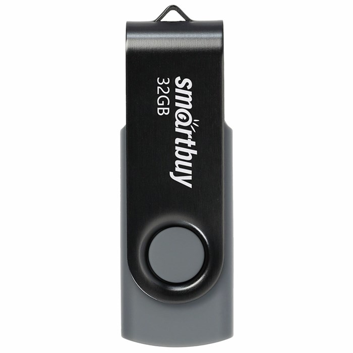 Флеш-диск 32 GB SMARTBUY Twist USB 2.0, черный, SB032GB2TWK 513909