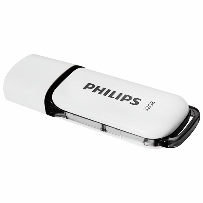 Флеш-диск 32 GB PHILIPS SNOW, разъем USB 2.0, черный, FM32FD70B/97 514079