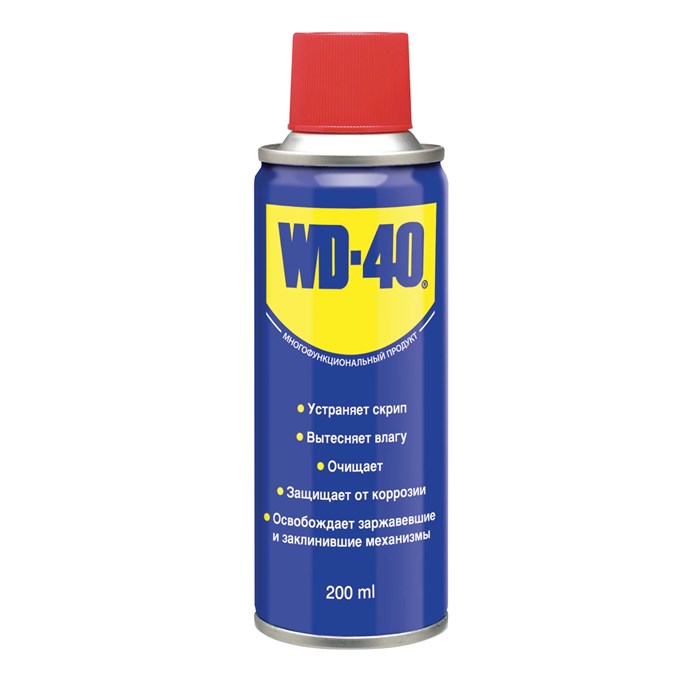 Средство WD-40 универсальное, 200 мл, для тысячи применений в офисе, быту, производстве, WD0001 602757