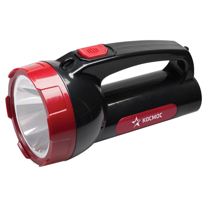 Фонарь аккумуляторный КОСМОС 5 Вт LED, выдвижная вилка, заряд от сети, KOCAc9105WLED 238267